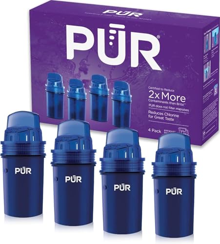 Water Pitcher & Dispenser Replacement Filter 4 (4 Count)