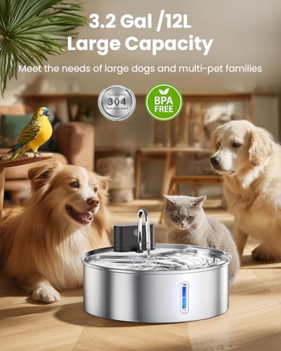 Wireless Dog Water Fountain for Large Dogs