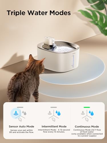 Wireless Cat Water Fountain with Sensor