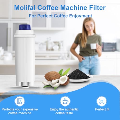 Water Filter Replacement for De’Longhi Coffee Machines (6 Count)
