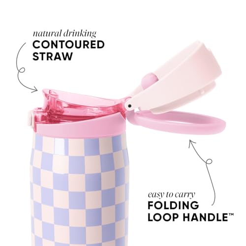 Water Bottle with Straw & Handle