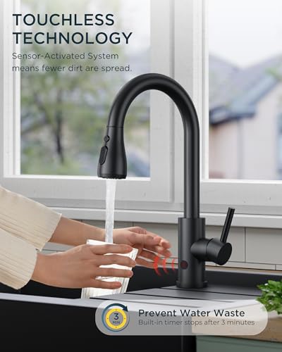Touchless Kitchen Faucet with Pull Down Sprayer