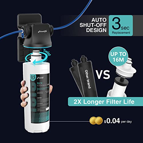 SW10F Under Sink Water Filter System with Brushed Nickel Faucet