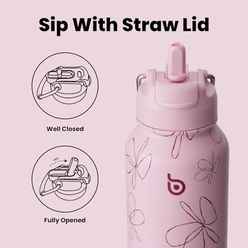 32oz Insulated Water Bottle with Pill Box