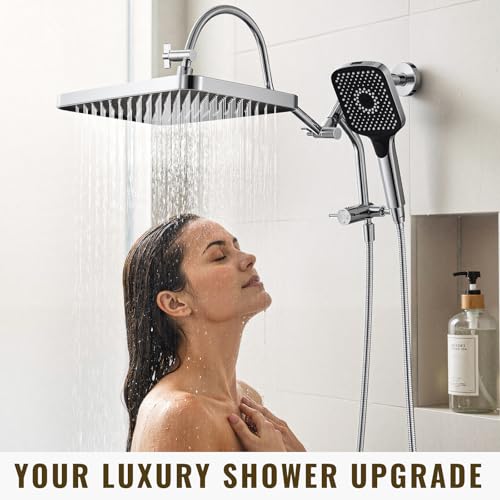 13 Inch Rainfall Shower Head with Handheld Combo
