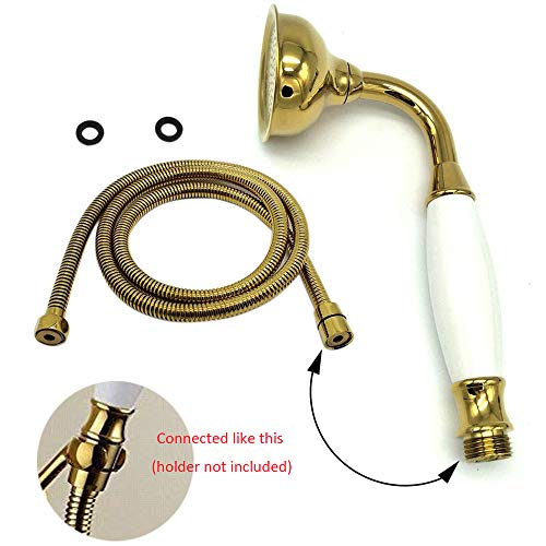 Vintage Handheld Shower Head with 59" Flexible Hose