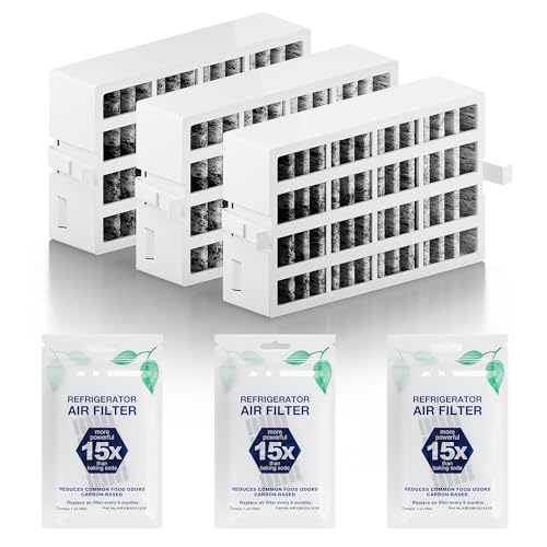 3 Pack W10311524 AIR1 Refrigerator Air Filter Replacement for Whirlpool (3 Count)