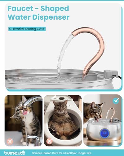 Cat Water Fountain Stainless Steel (135 Fl Oz)