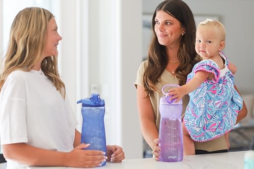 64oz Plastic Water Bottle with Chug Lid and Carry Loop