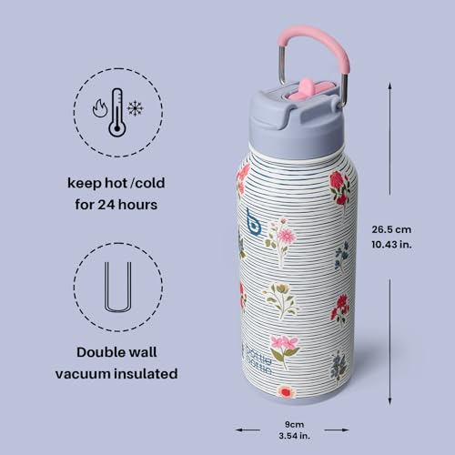 32oz Insulated Water Bottle with Pill Box