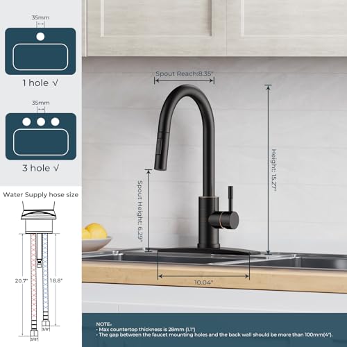 Kitchen Faucet with Pull Down Sprayer