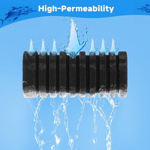 4 Pack Aquarium Sponge Filter Replacement for AQ016 (4 Count)