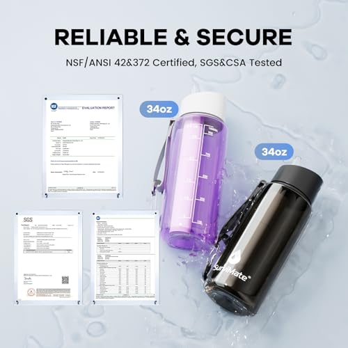 Purified Water Bottle for Camping