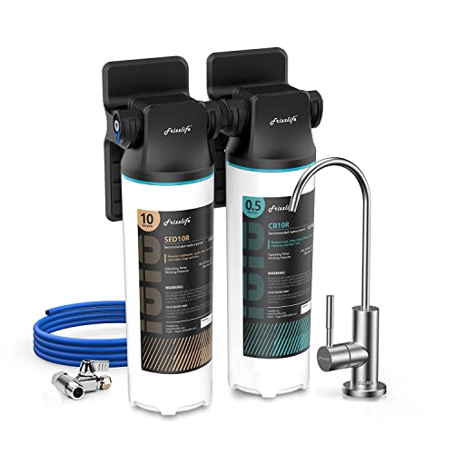 DW10F Under Sink Water Filter System with Brushed Nickel Faucet