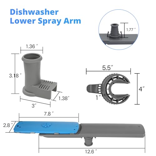 5304506660 Dishwashers Spray Arm Assembly Fit for Frigidaire Dishwashers