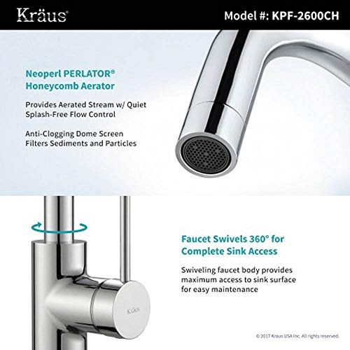 Spot Free Oletto Single Handle Kitchen Bar Faucet in All