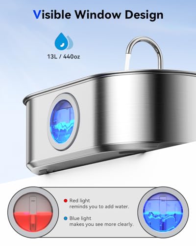 3.4Gal Dog Water Fountain for Large Dogs