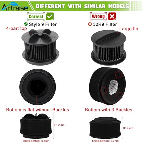Replacement Filter for Bissell Style 10 for Bissell Style 9 & 12 (2 Count)