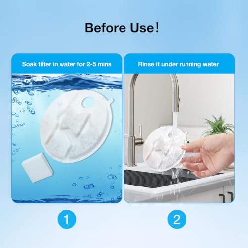Replacement Filters for Petlibro Capsule Dog Fountain PLWF008 (41 Count)