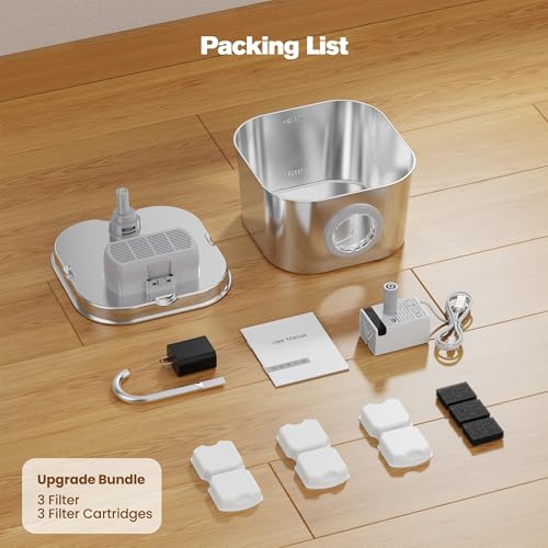 Cat Water Fountain Stainless Steel