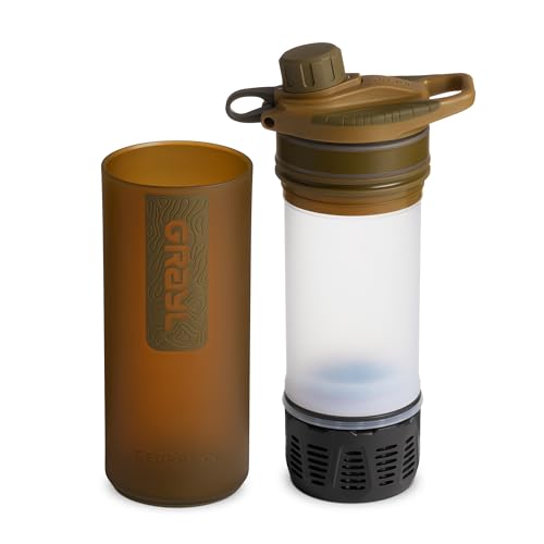 GeoPress 24 oz Water Purifier & Water Filter Bottle