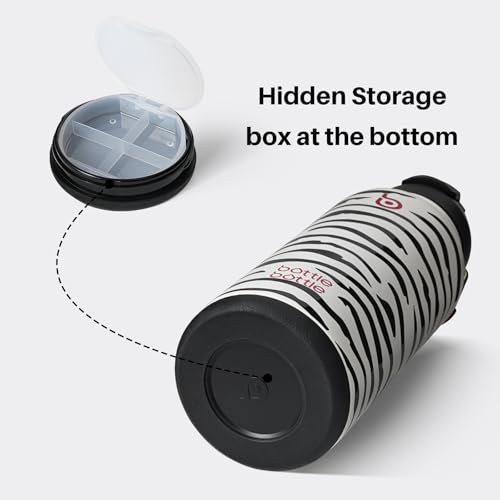32oz Insulated Water Bottle with Pill Box