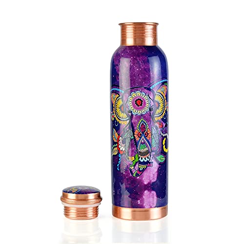 Black Wave Copper Water Bottle Pure Copper Vessel for Drinking