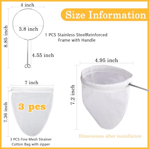 Ultra Fine Mesh Strainer Bags (4 Count)