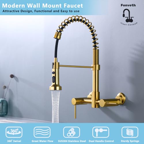 Wall Mount Kitchen Faucet
