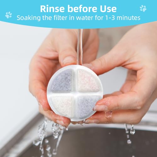6 Pack Dog Water Dispenser Replacement Filters (6 Count)