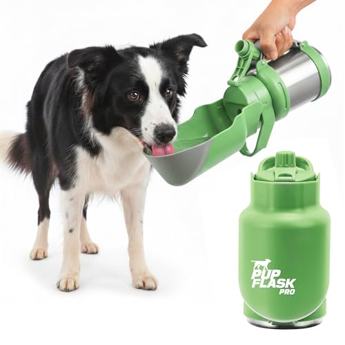 PupFlask Pro Portable Insulated Dog Water Bottle (30 Fl Oz)