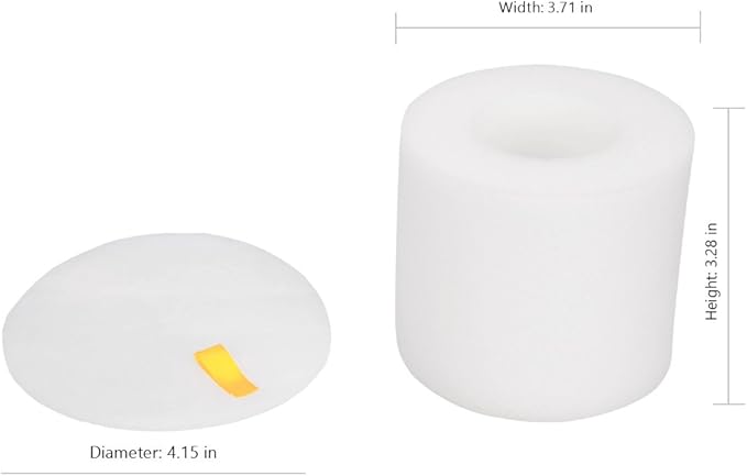 I-clean 2 Packs Replacement NV650 HEPA Foam & Felt Filters for Shark Rotator Powered Lift-Away Vacuum Cleaner, Compatible with Shark NV752,NV751,NV750,NV651,NV650,NV652 Replaces Part # XFF650 & XHF650 - AquaVibe