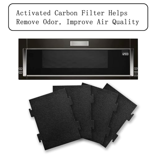 4 Pack Activated Charcoal Air Filters Compatible with Whirlpool Over