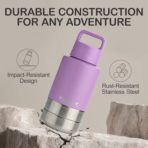 Insulated Dog Travel Water Bottle with Detachable Bowls