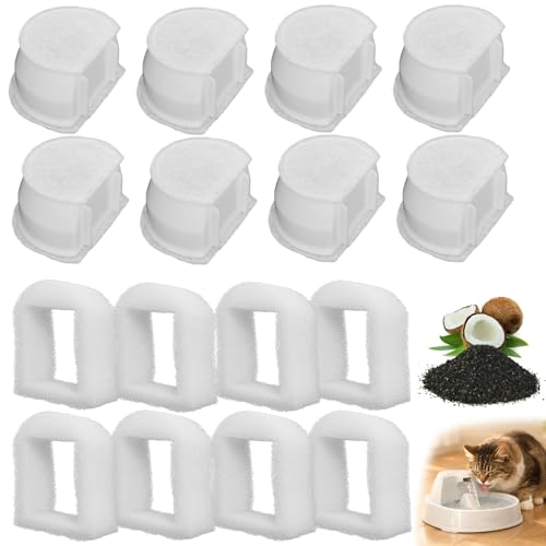 Cat Water Fountain Filters 16 Pack Compatible with PetSafe Drinkwell (16 Count)