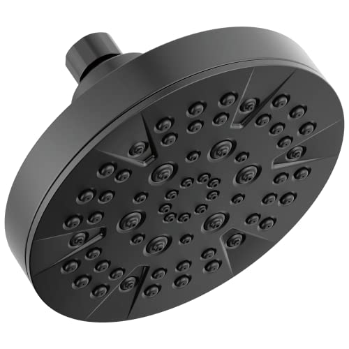 6 Setting Matte Black Shower Head with High Pressure Spray