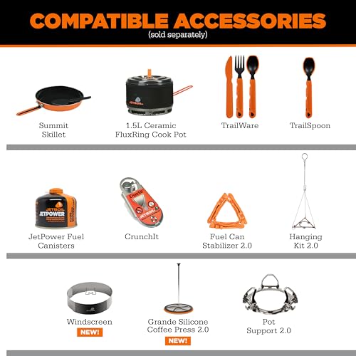 Flash 1.8L Portable Fast Boil Stove for Camping and Backpacking with 1