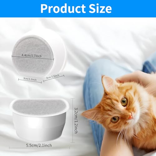 18 pcs Dog and Cat Water Fountain Filter Replacement Carbon Filters Compatible with PetSafe Drinkwell Filters