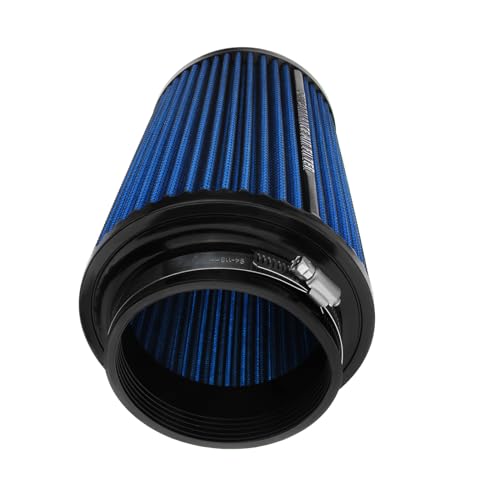 Blue 3 3.5 4 inch Universal Cold Air Intake Filter 76mm 89mm 101mm