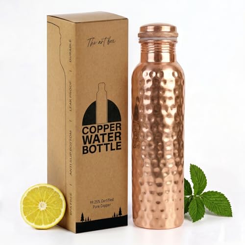 Pure Copper Water Bottle for Drinking Water