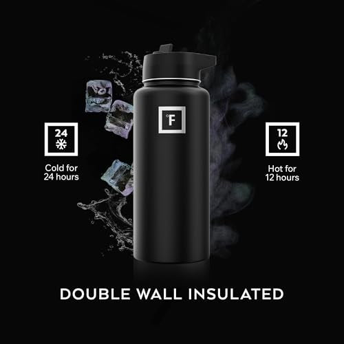 32 oz Wide Mouth Water Bottle with Straw