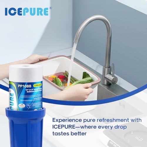 Whole House Sediment Water Filter 5 Micron 10" x 4.5" Compatible with Culligan RFC (2 Count)