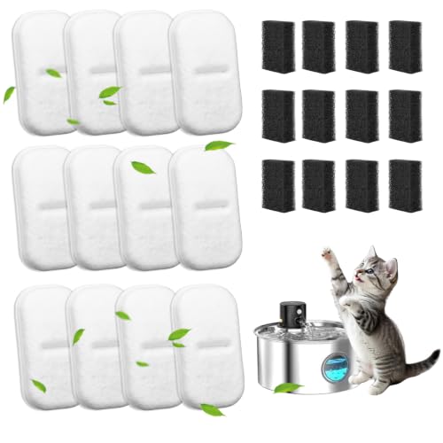 12+12 Pack Cat Water Filters Replacement for 108Oz (12 Count)