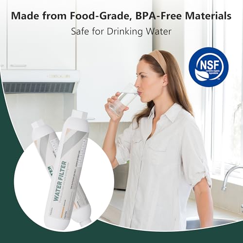 NSF Certified RV Inline Water Filter with Hose Protector