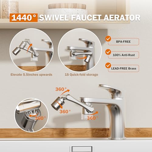 Water Filter for Sink Faucet Extender Aerator