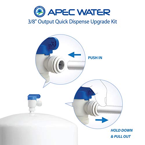 Systems 3 8" Output Quicker Dispense Upgrade Kit for Under Sink Reverse Osmosis Water Filter System