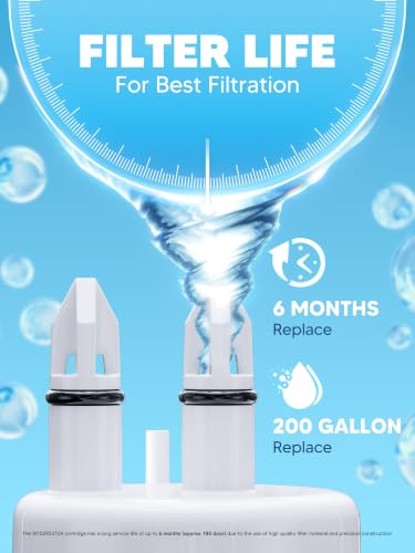 W10295370A Water Filter Replacement Fit for EDR1RXD1 (4 Count)