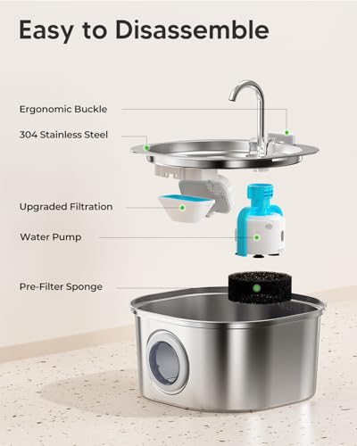 Stainless Steel Cat Water Fountain