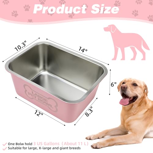 3 Gallons Large Dog Water Bowl
