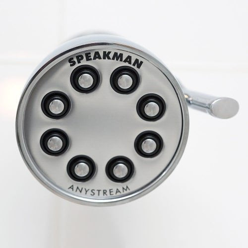 S-2251-MB Signature Icon Anystream High Pressure Adjustable Solid Brass Shower Head, 2.5 GPM, Matte Black